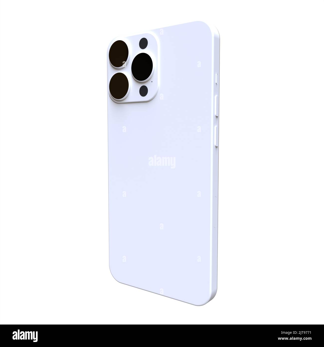 Smartphone isolated on white background Stock Photo