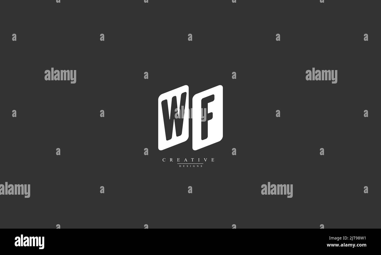 Alphabet letters Initials Monogram logo WF F W WF Stock Vector Image ...