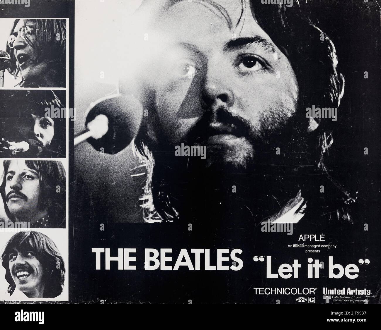 The Beatles - Let It Be 1970. Special Poster Stock Photo - Alamy
