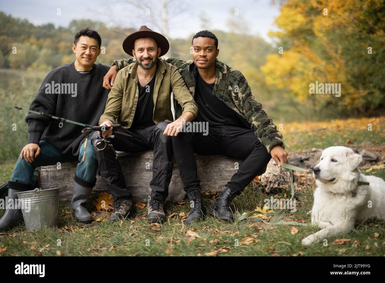 Diverse male friends on hi-res stock photography and images - Alamy