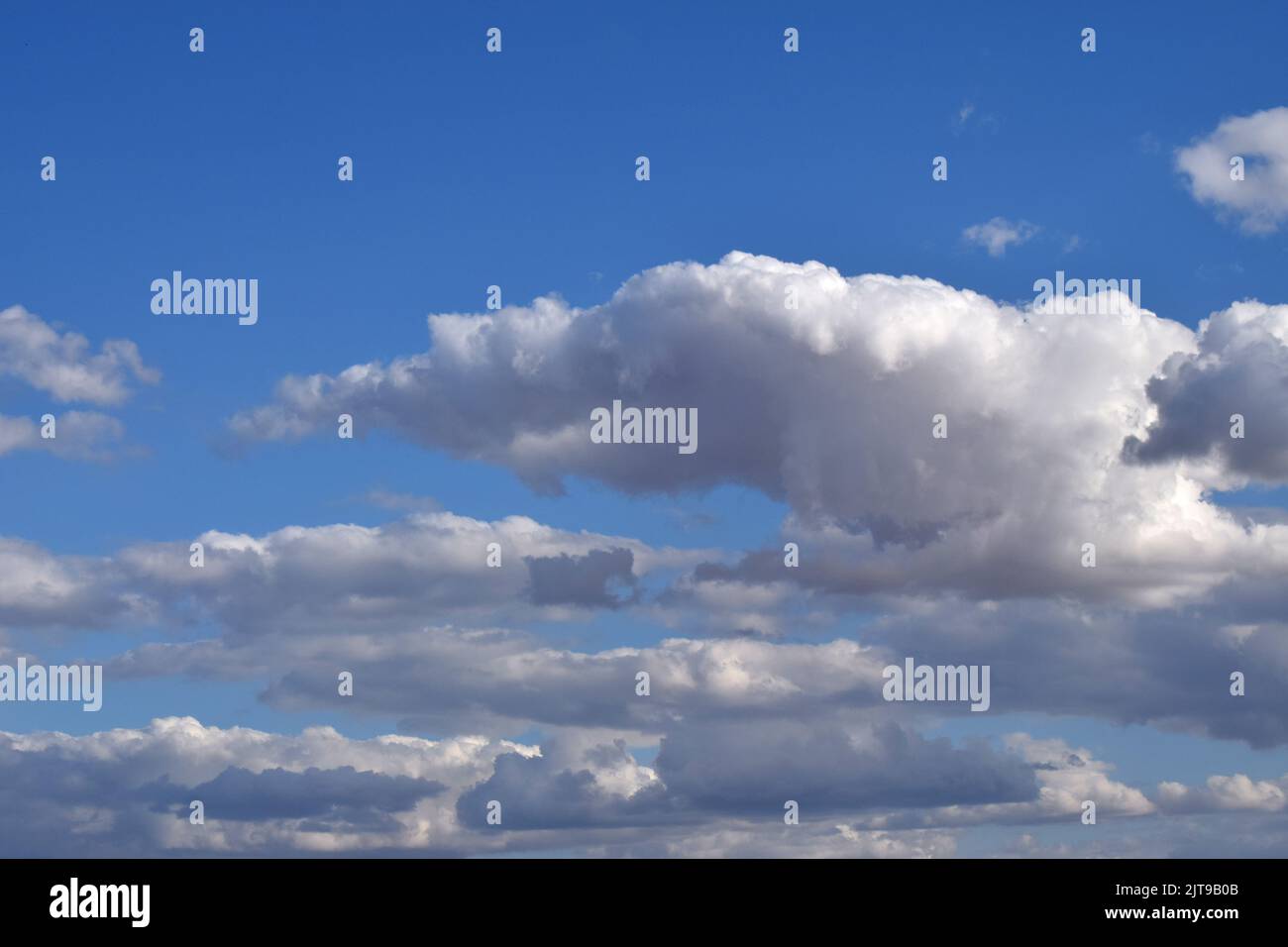 blue sky with grey and white clouds Stock Photo - Alamy