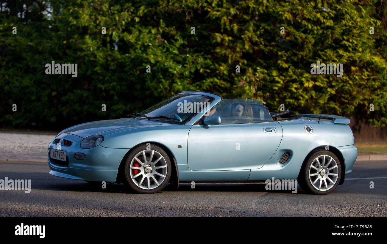 2000 1796 cc soft top MGF roadster Stock Photo