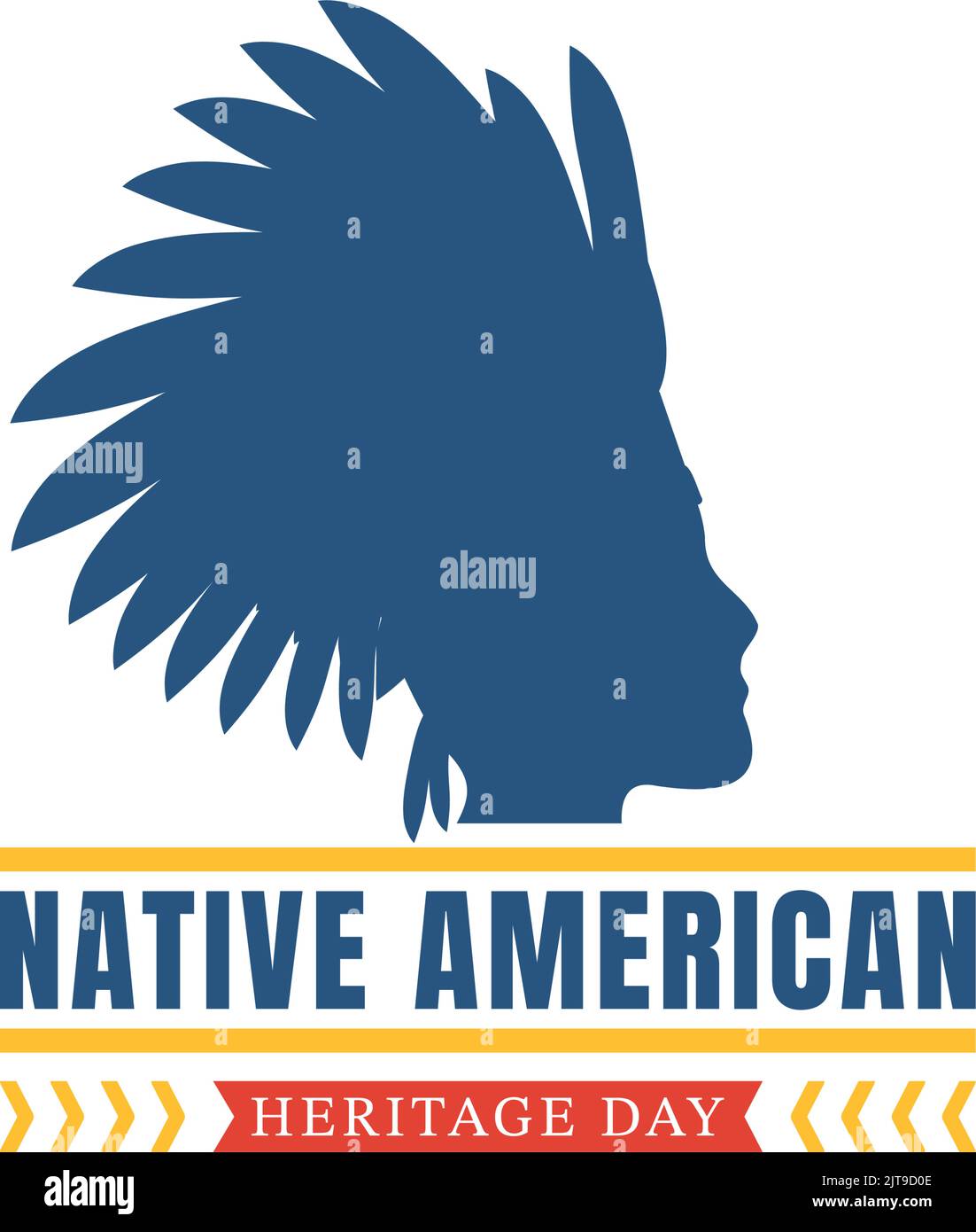 Native American Heritage Day Template Hand Drawn Cartoon Flat