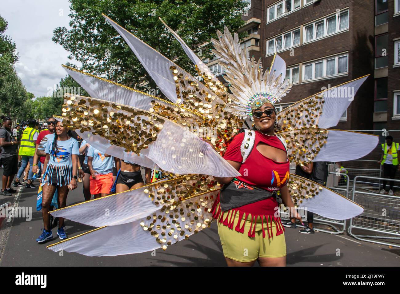 notting-hill-london-england-28-august-2022-woman-in-costume-on-the