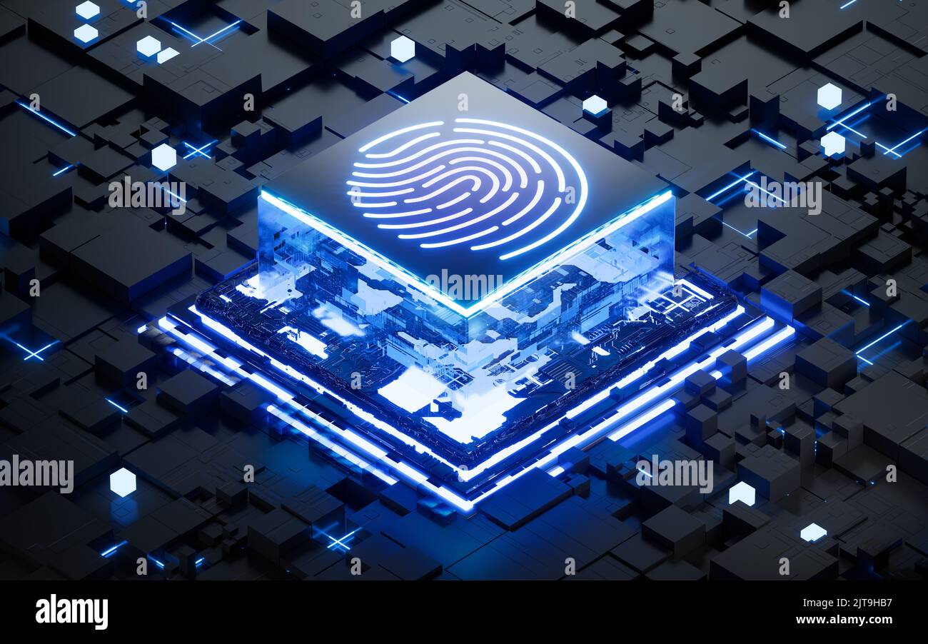 Fingerprint technology component hi-res stock photography and images ...