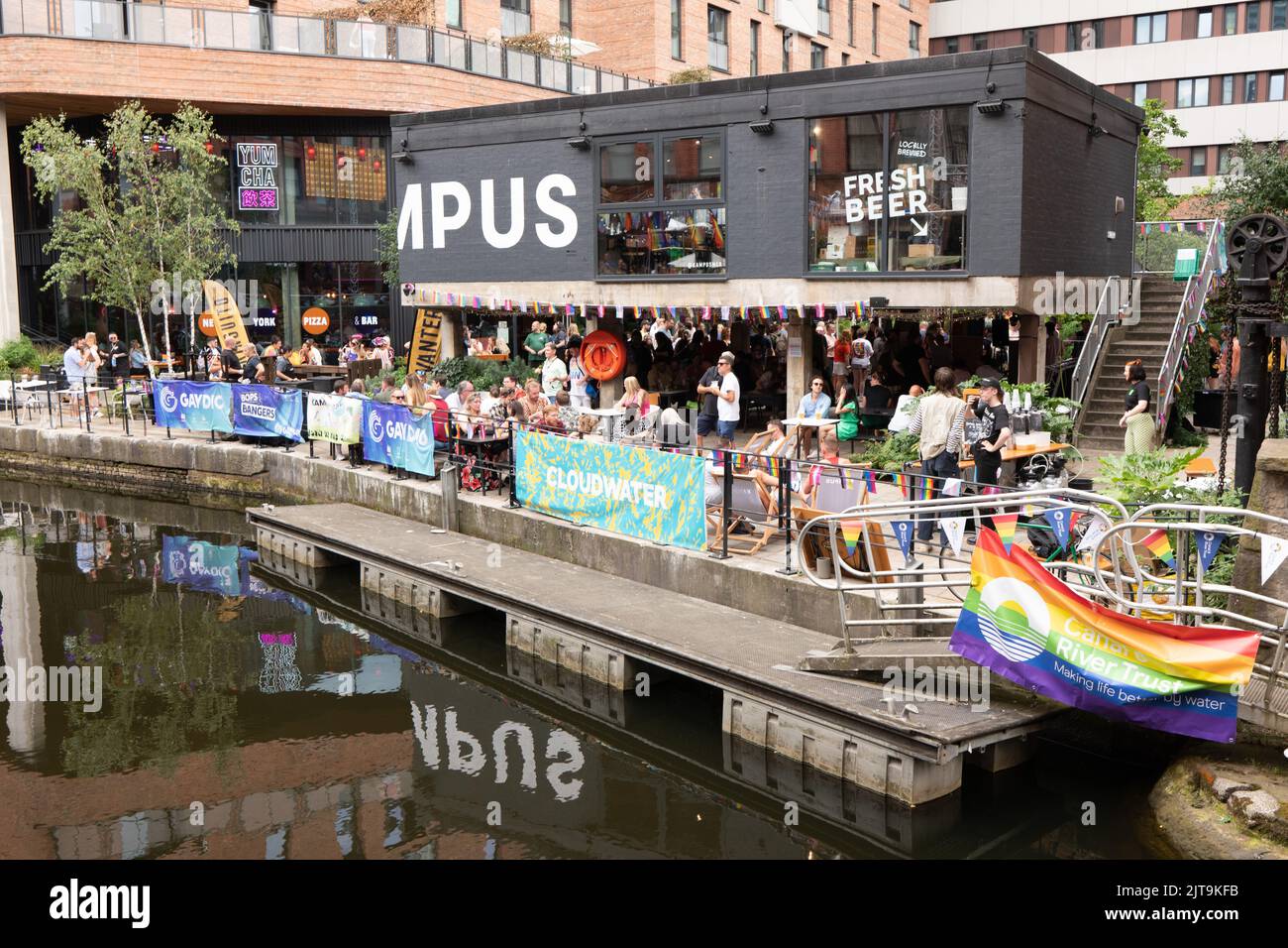 Manchester, UK. 28th Aug, 2022. Kampus facing the Manchester Pride on Sunday 28th of August. Picture garyroberts/worldwidefeatures.com Credit: GaryRobertsphotography/Alamy Live News Stock Photo