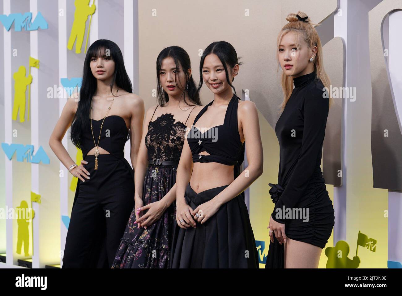 Newark, NJ, USA. 28th Aug, 2022. Lisa, Jisoo, Jennie, Rosé, Blackpink