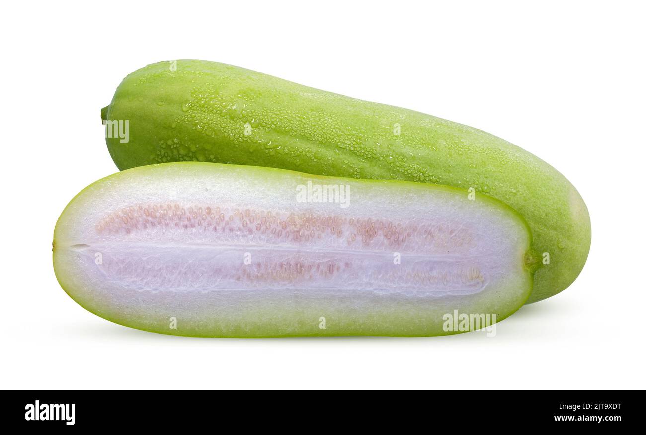 Wax Gourd isolated on white background Stock Photo Alamy