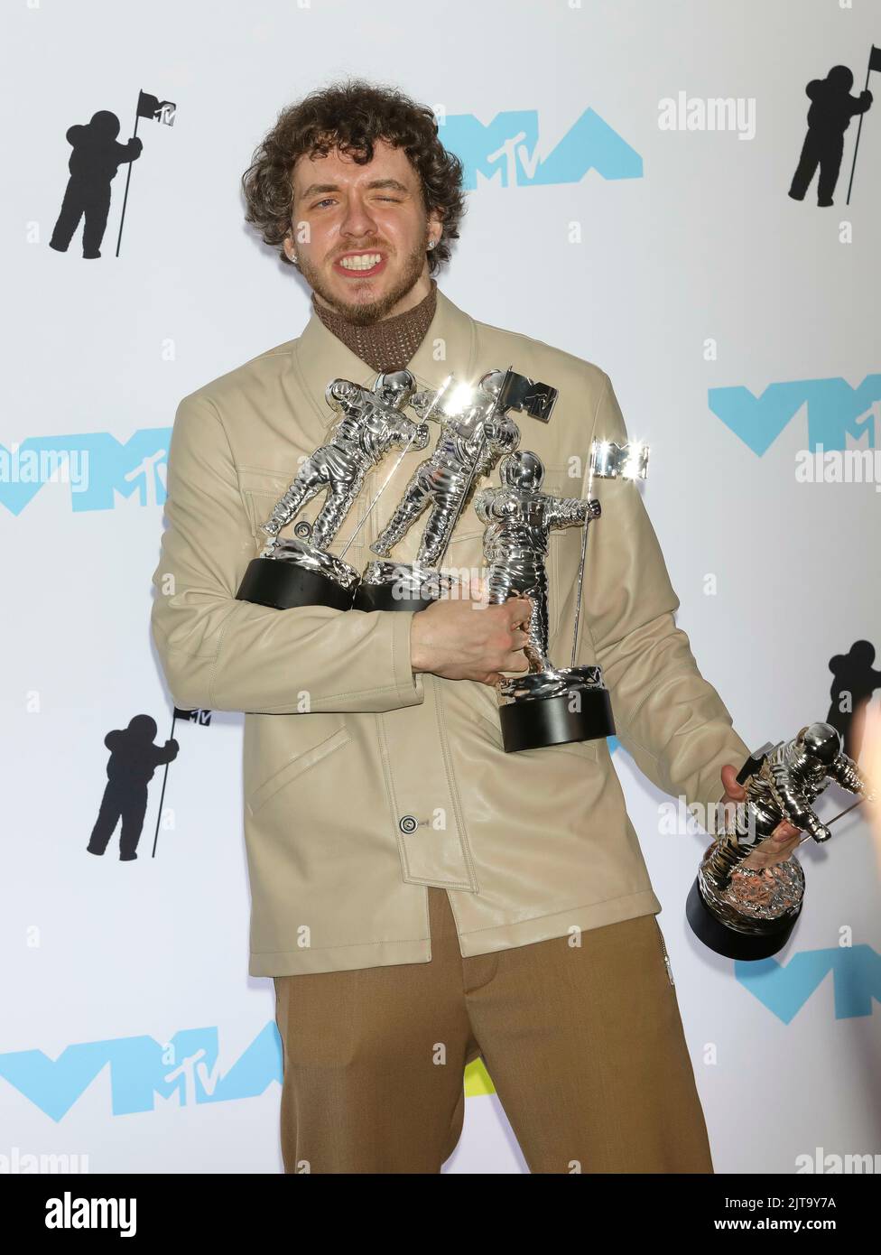 New Jersey, USA, 28 August 2022. Jack Harlow poses in the press room of