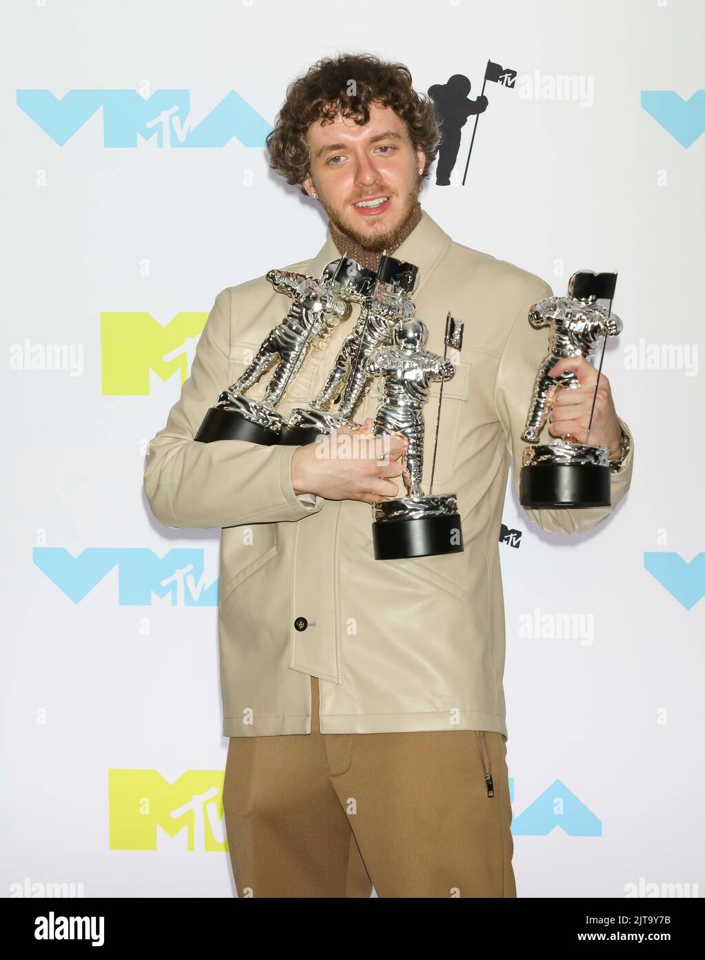 New Jersey, USA, 28 August 2022. Jack Harlow poses in the press room of