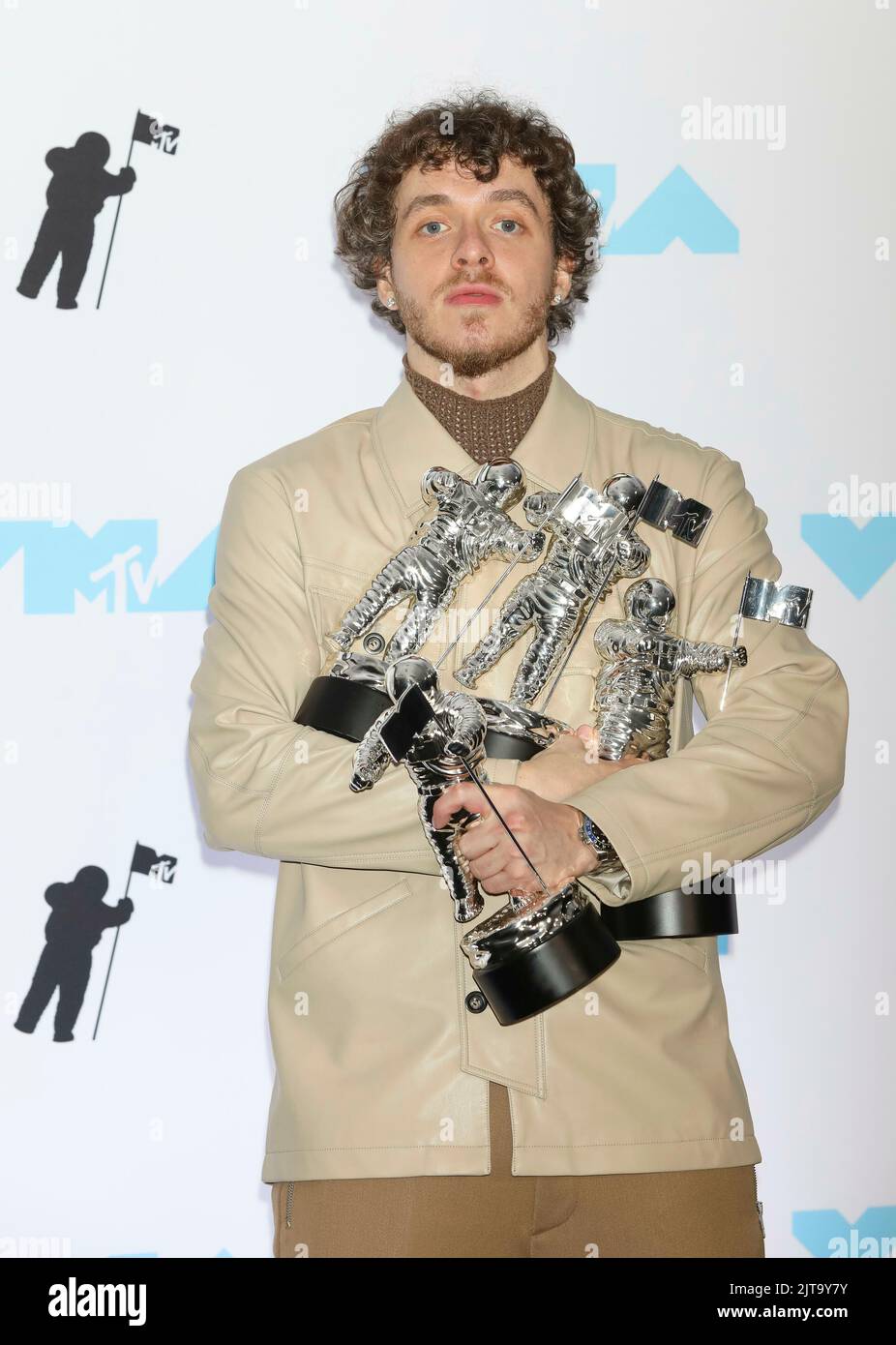New Jersey, USA, 28 August 2022. Jack Harlow poses in the press room of