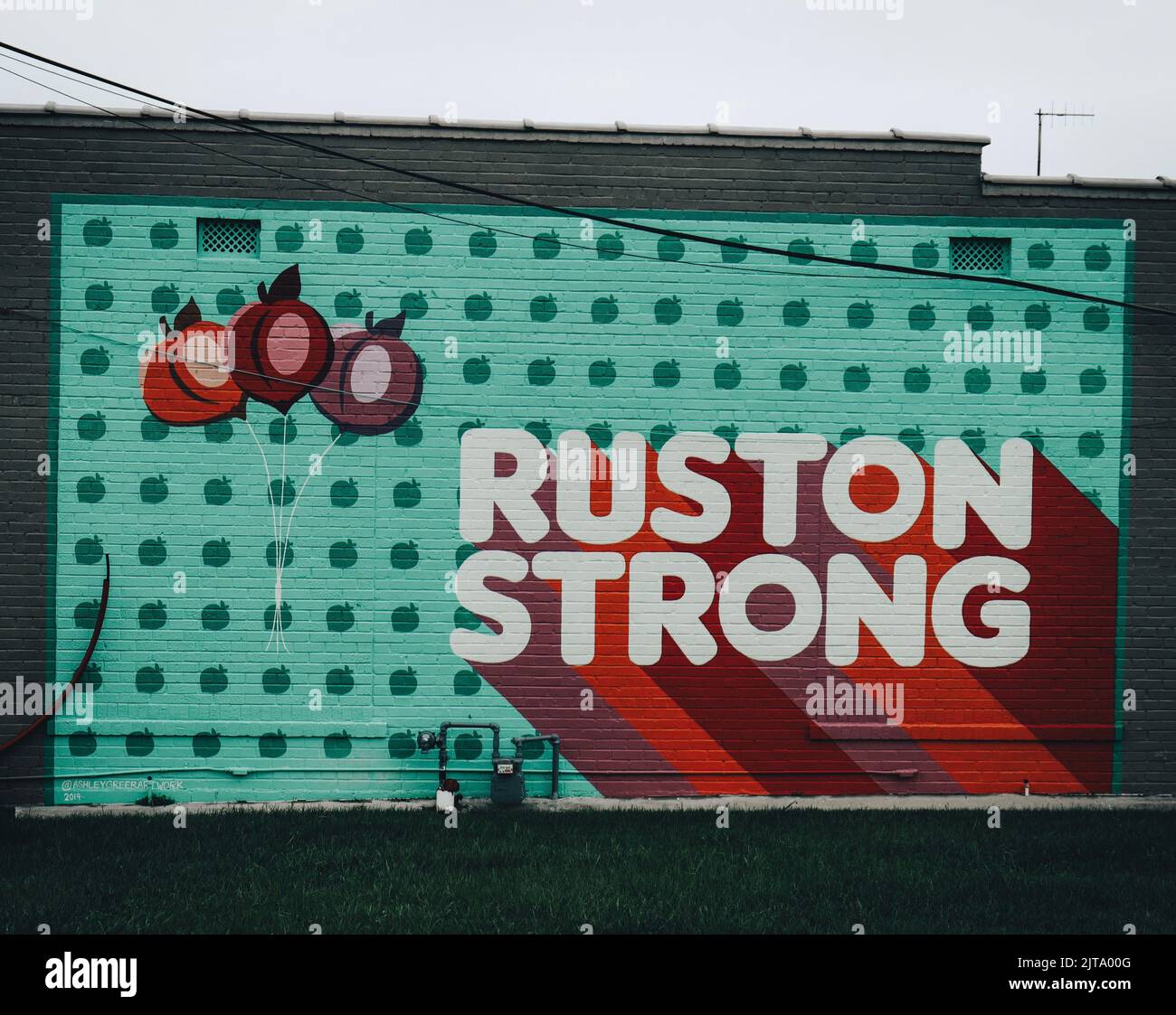 A Ruston Strong mural in downtown Ruston Louisiana Stock Photo Alamy