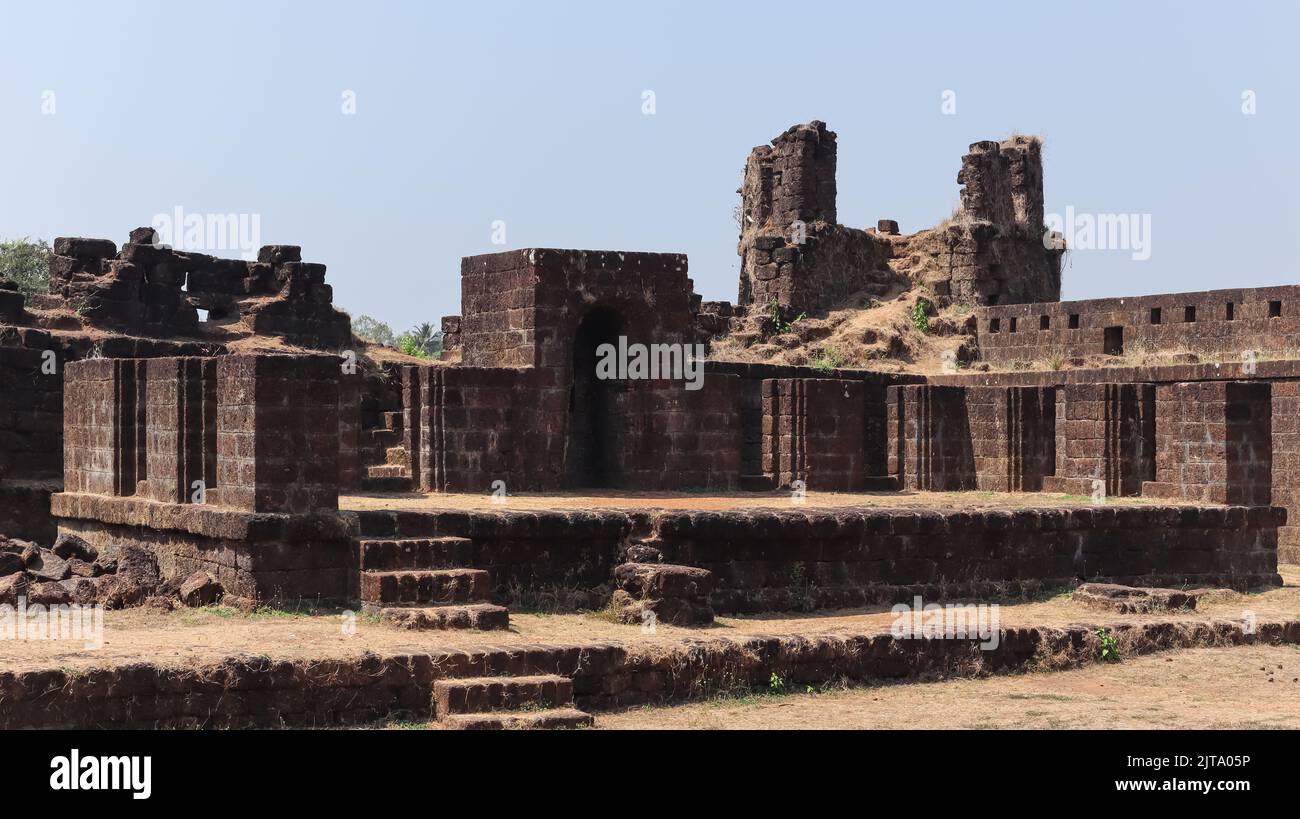 The Fortress of Mirjan Fort, Located in Uttara Kannada District of Karnataka, India. Build By Navayath Sulthan. Stock Photo