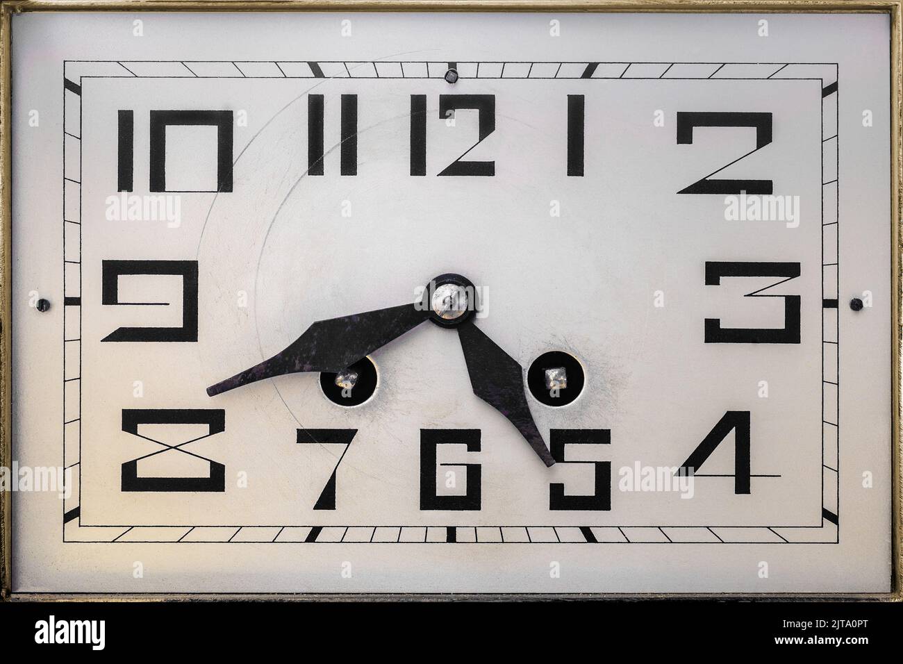 Art deco design clockface from the early twentieth century Stock Photo