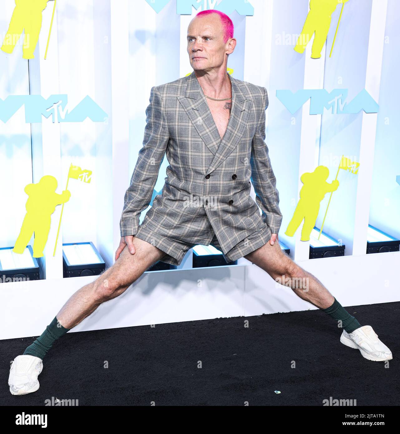 NEWARK, NEW JERSEY, USA AUGUST 28 Flea of Red Hot Chili Peppers