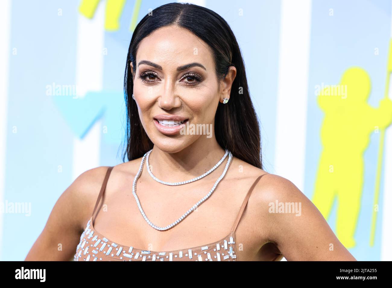 NEWARK, NEW JERSEY, USA - AUGUST 28: Melissa Gorga arrives at the 2022