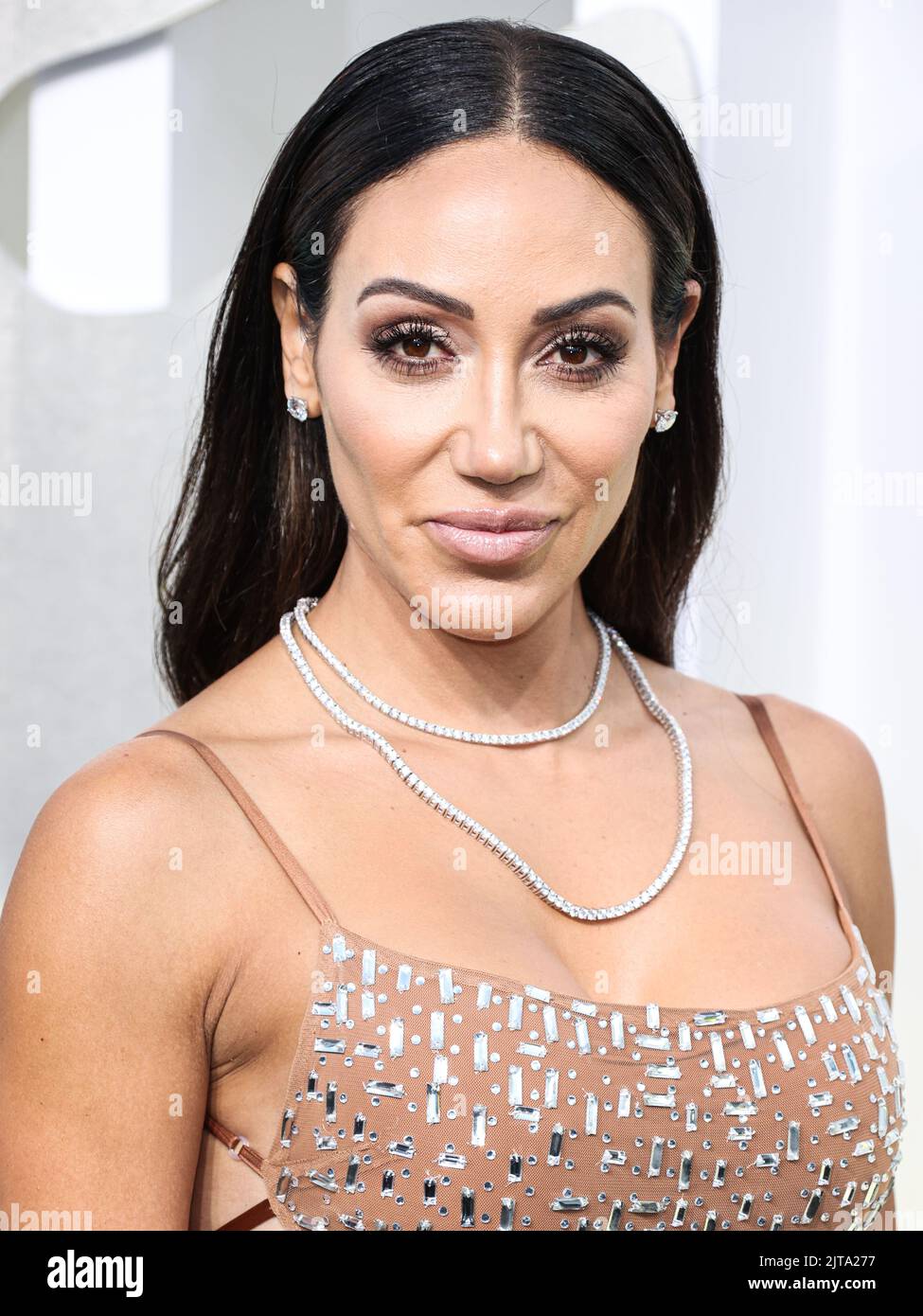 NEWARK, NEW JERSEY, USA - AUGUST 28: Melissa Gorga arrives at the 2022