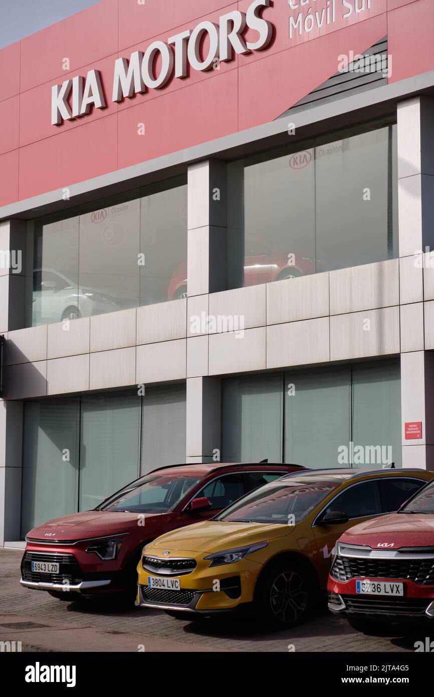 Kia Car dealer. Malaga province, Spain Stock Photo Alamy