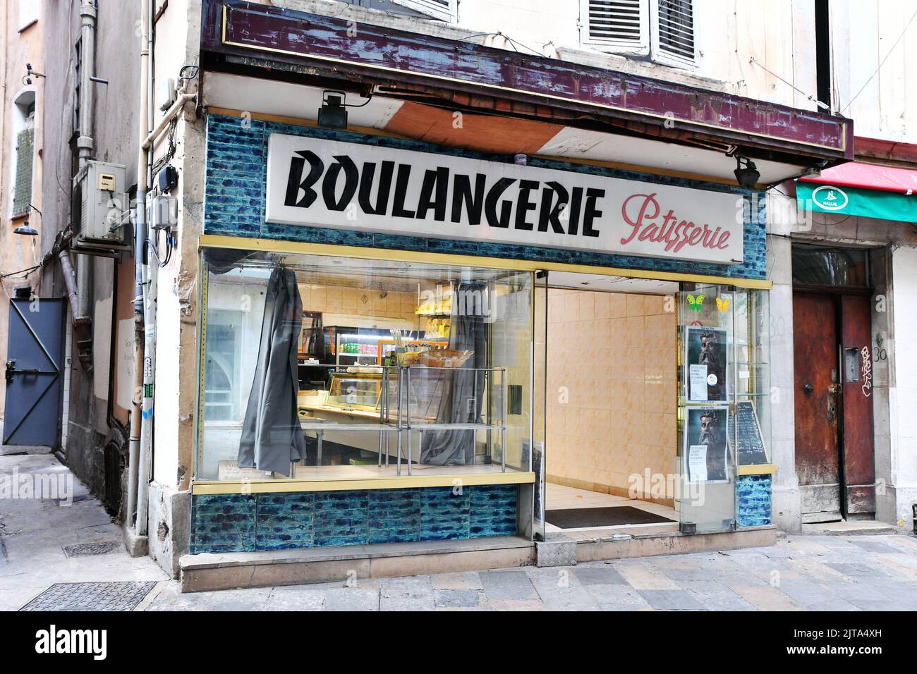 Vintage Bakery in Toulon Provence Alpes Côte d'azur France Stock
