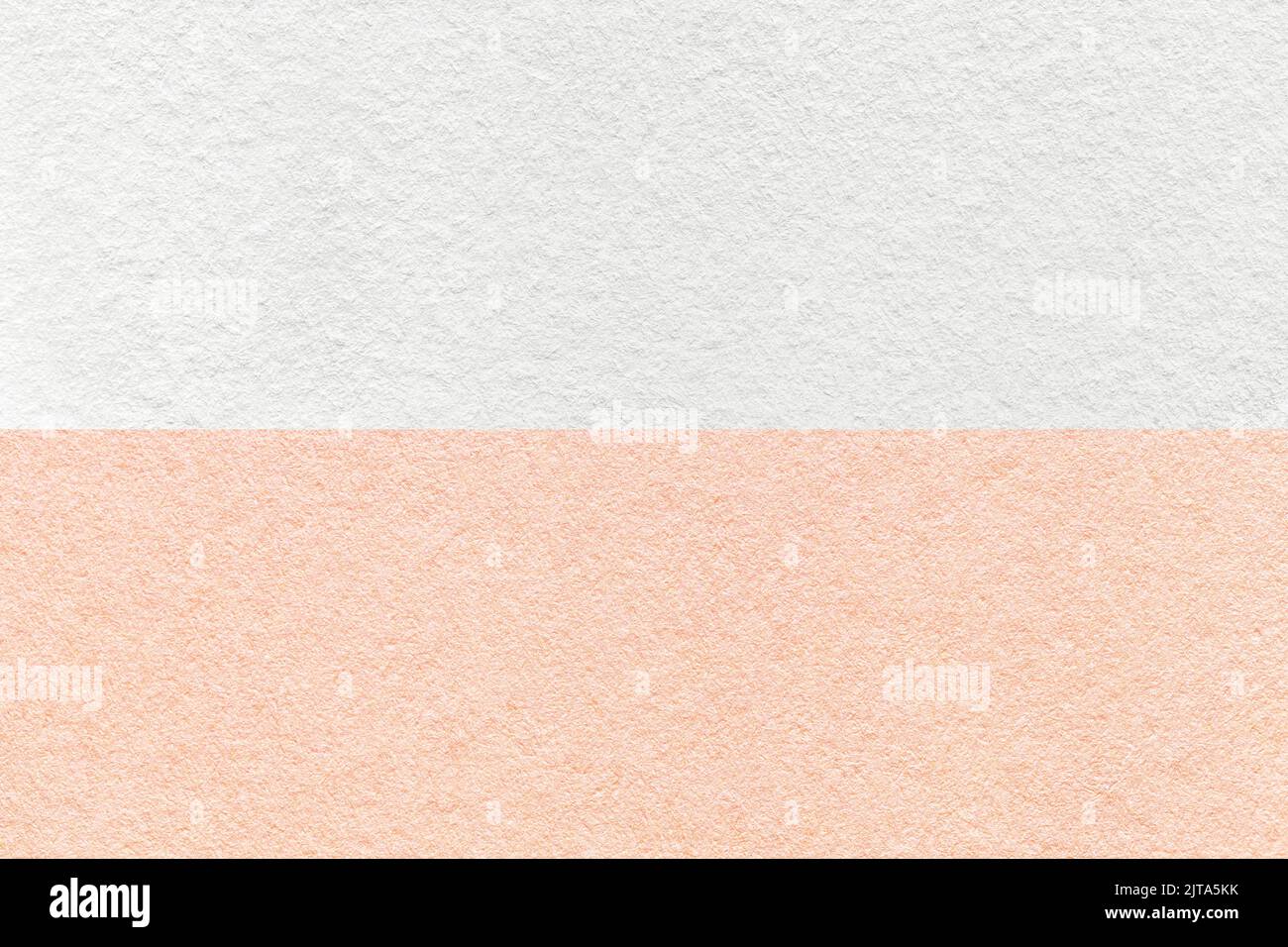Texture of craft white and pink paper background, half two colors ...