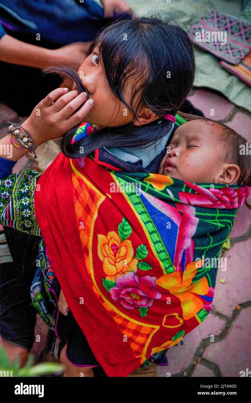 Vietnam, Sapa is a town near the chinese border and popular by tourists