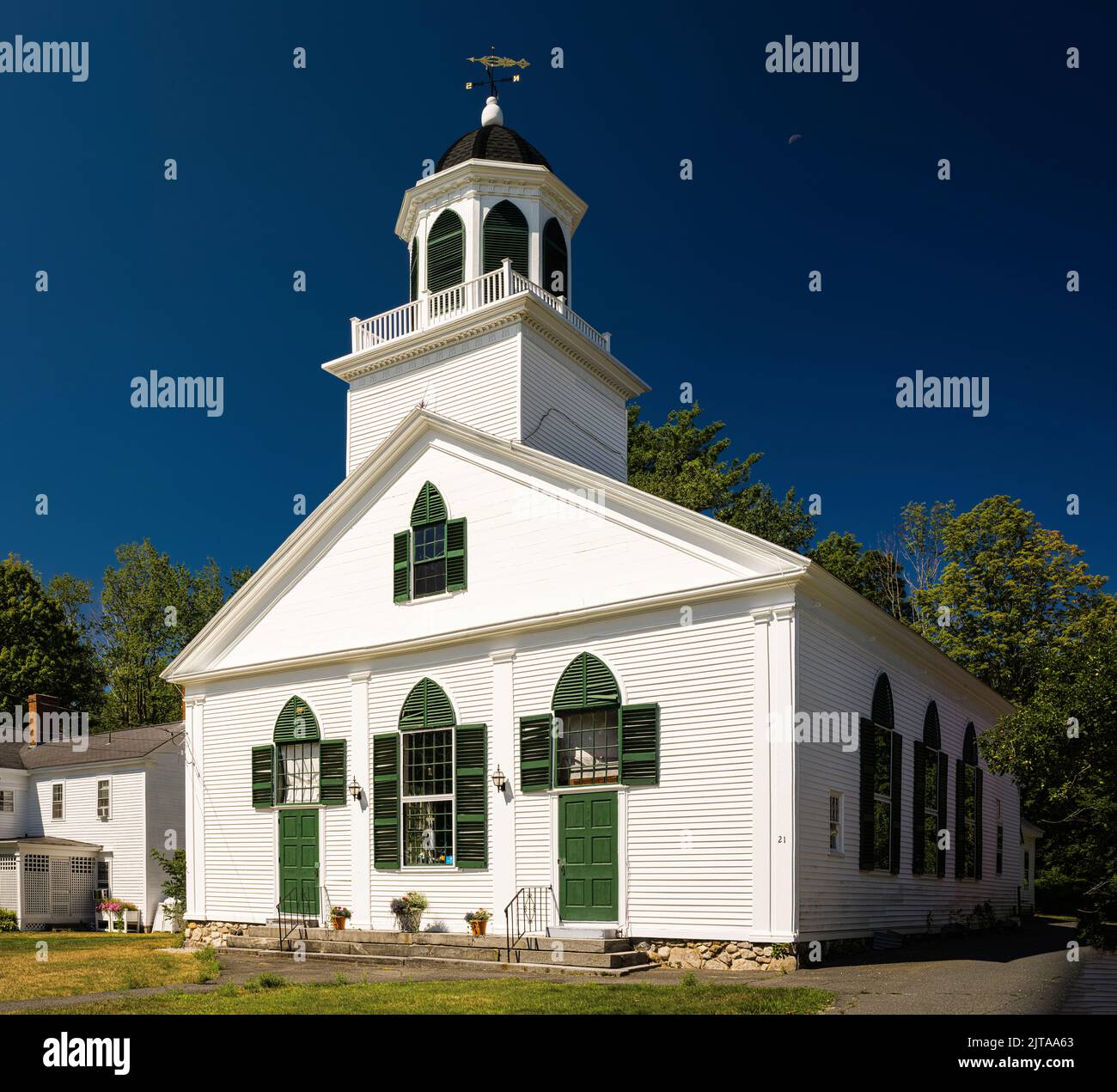 Church Petersham Common Historic District   Petersham, Massachusetts, USA Stock Photo