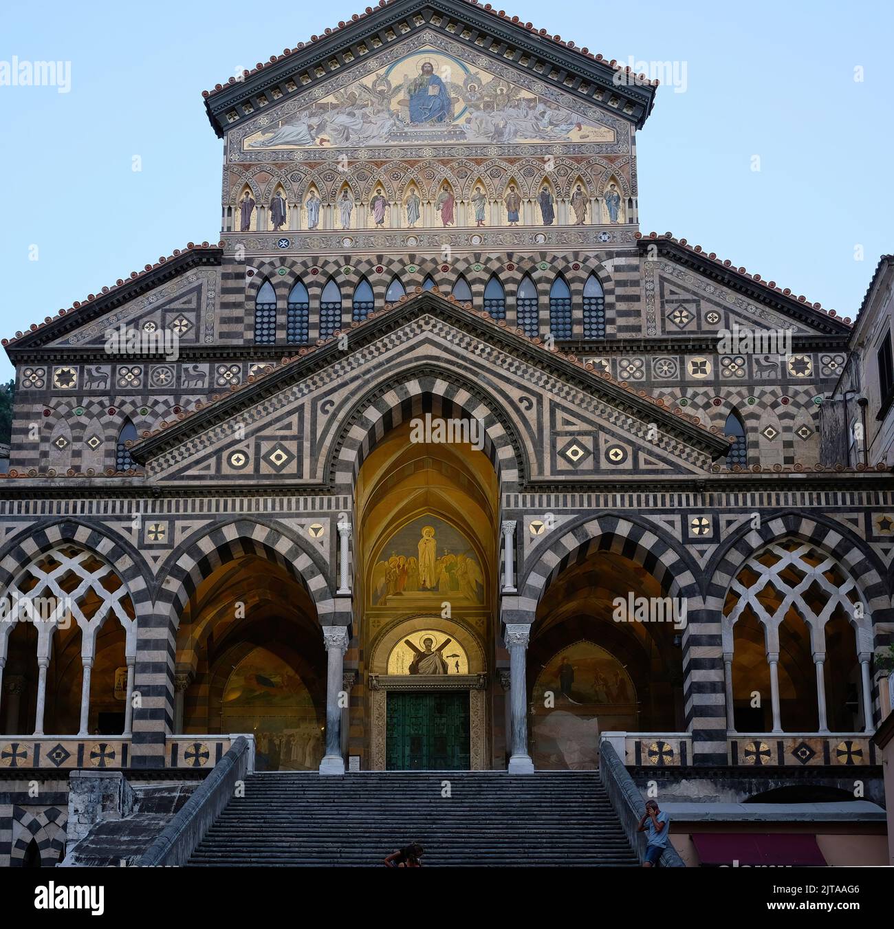 The beautiful and iconic St Andrew Cathedral(Cathedral of Amalfi)in ...