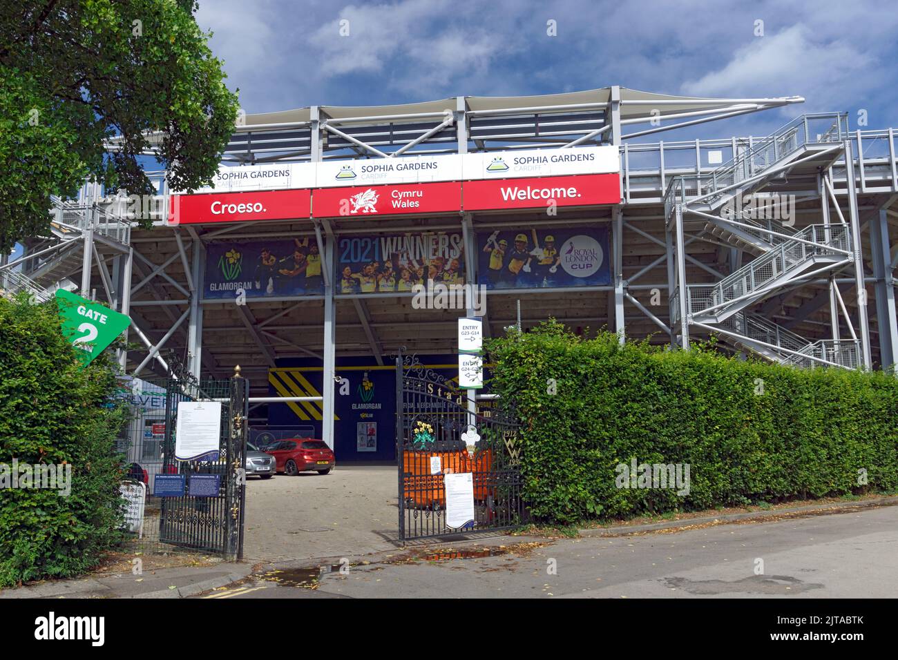 Swalec Cricket Stadium, Sophia Gardens, Cardiff, South Wales, UK Stock