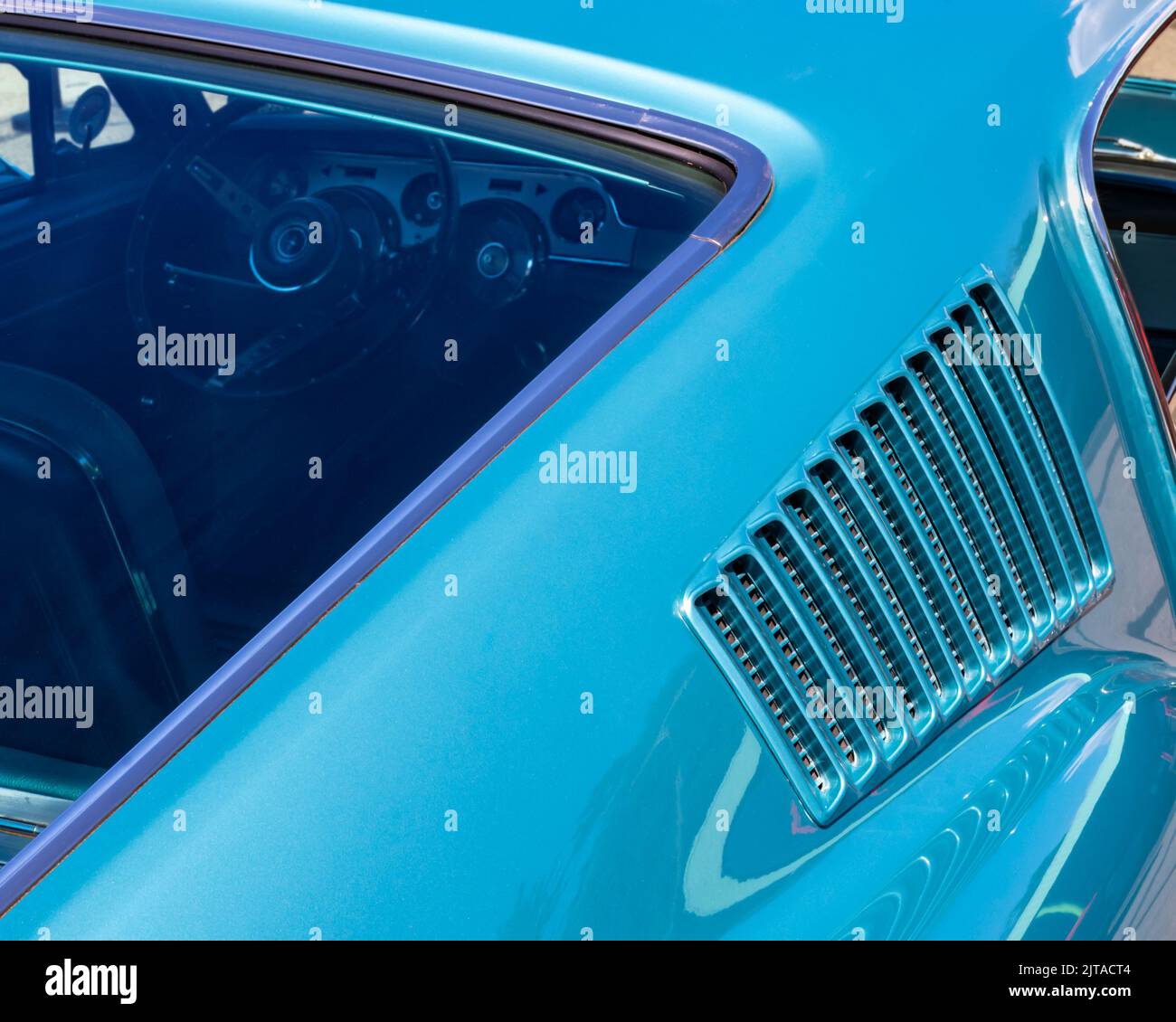 ROYAL OAK, MI/USA - AUGUST 18, 2022: A 1967 Ford Mustang GTA car at the