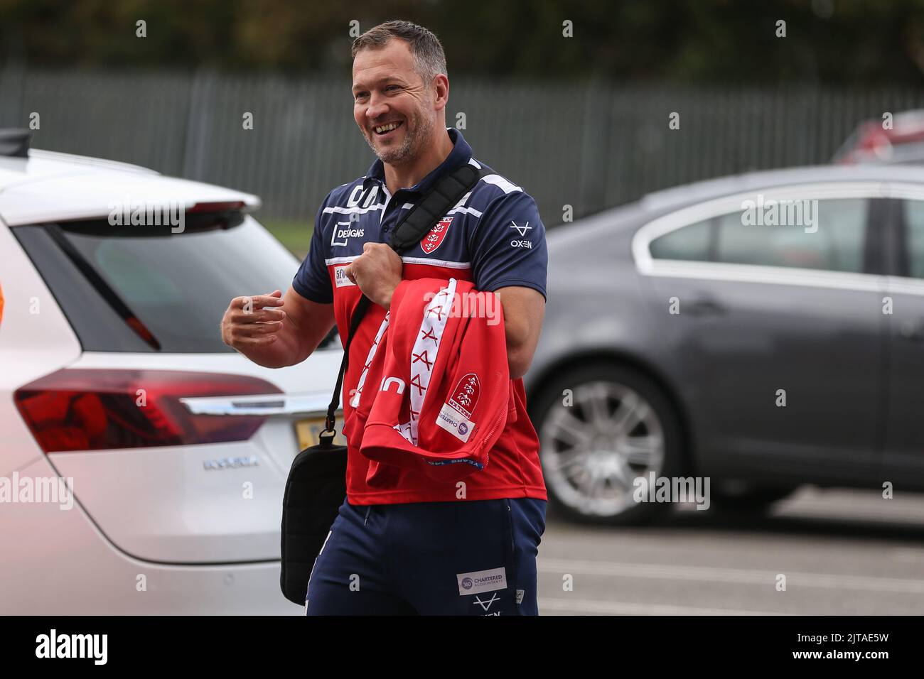 Danny McGuire Head Coach of Hull KR arrives at Sewell Group Craven Park in, on 8/29/2022. (Photo by David Greaves Photos/ Via/News Images/Sipa USA) Credit: Sipa USA/Alamy Live News Stock Photo