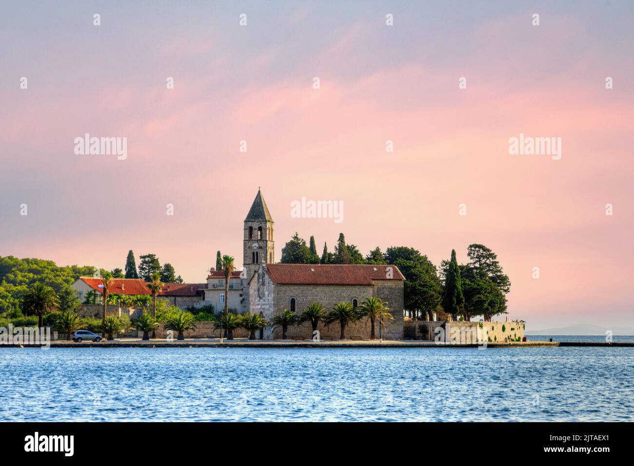 St. Jerome's Church, Vis town, Island of Vis, Dalmatia, Croatia Stock Photo