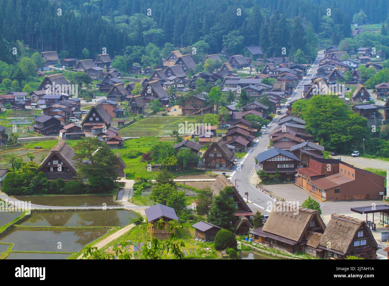 World heritage site Shirakawago, Gifu, Japan Stock Photo