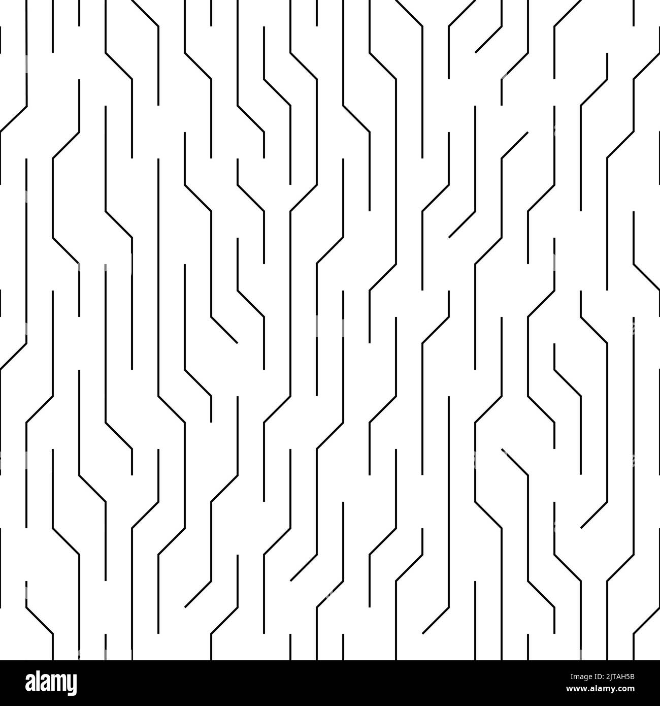 Seamless vector black and white hitech pattern of thin lines.Stock seamless vector simple