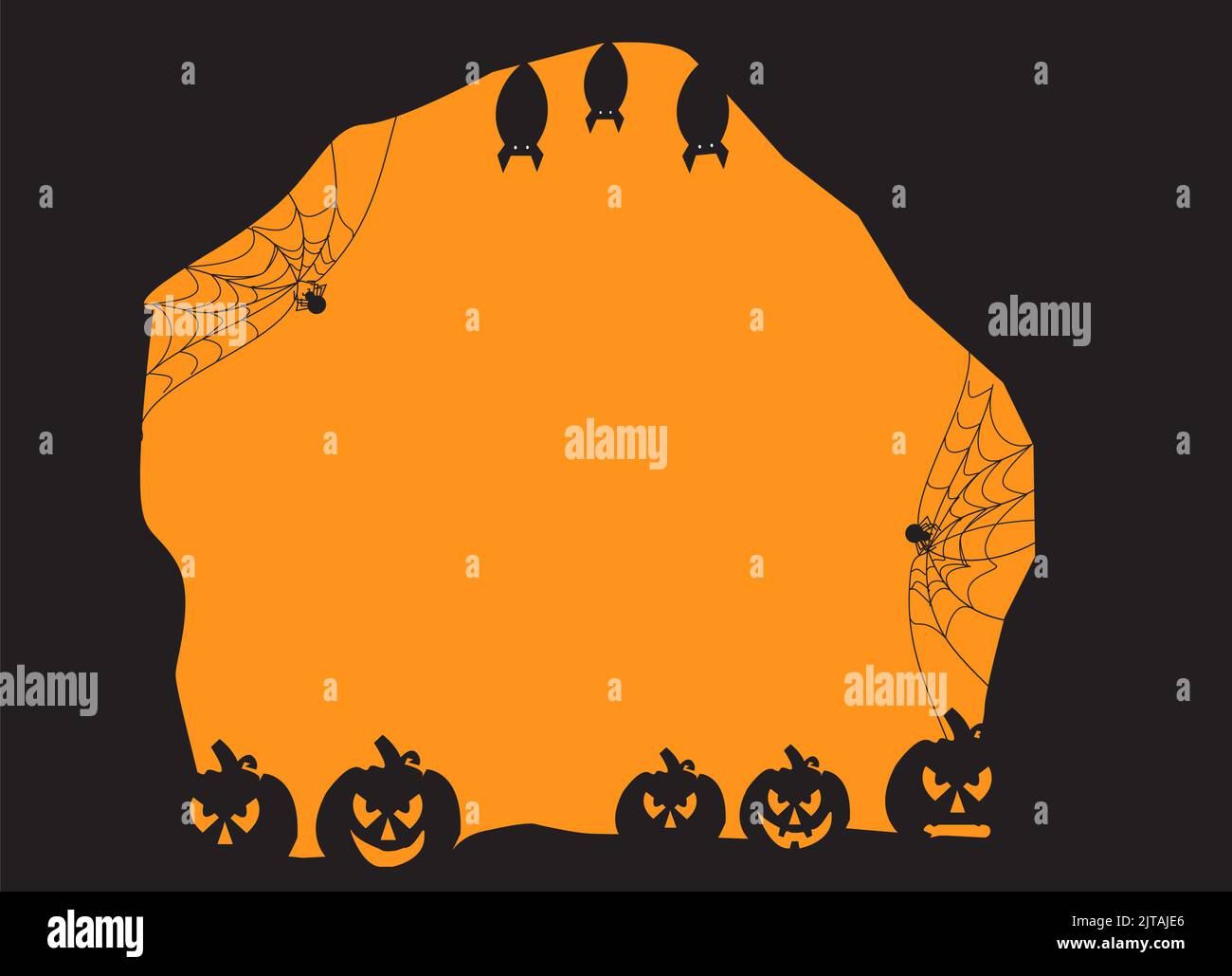 A vector of a Halloween background with copy space for text Stock ...