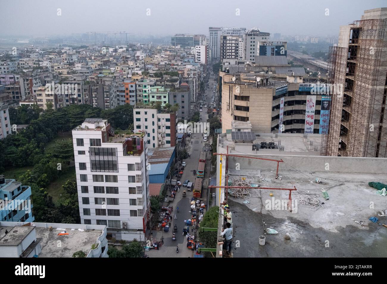 Bangladesh, Dhaka, November 2021. Illustration of daily life in the ...