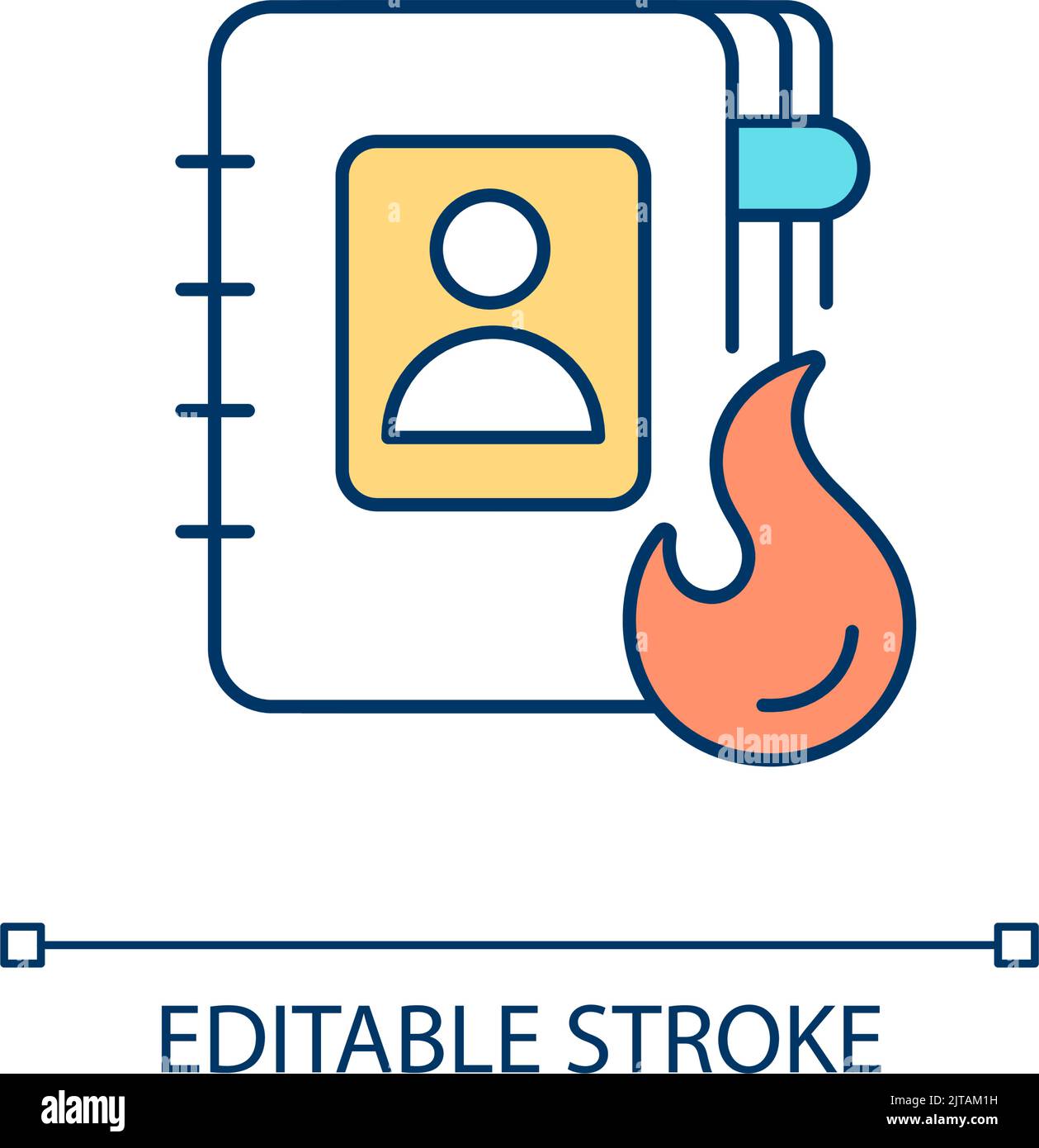 Emergency contact rgb color icon stock vector image art alamy
