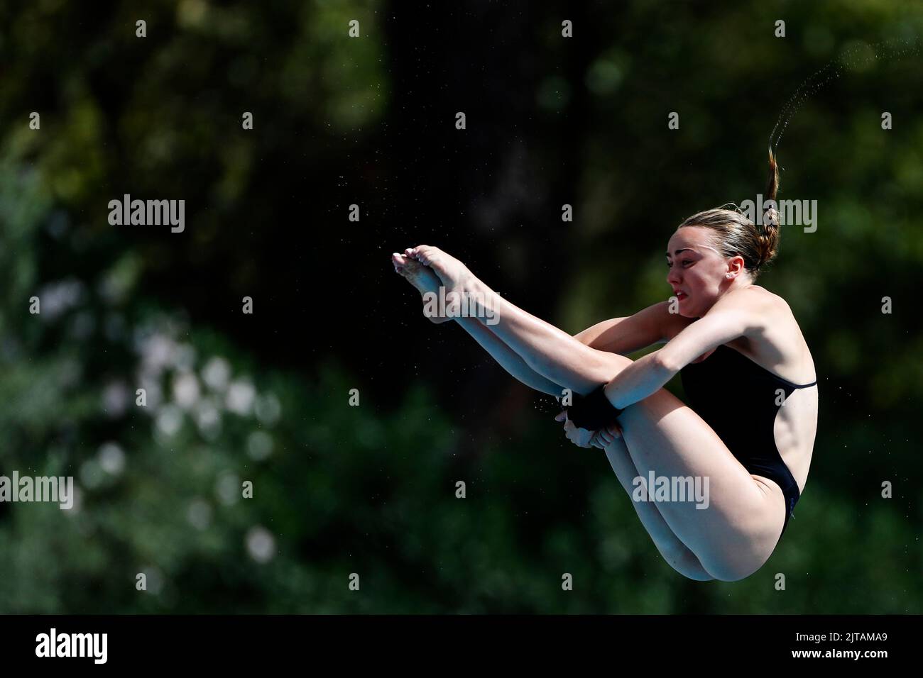 Rome, Italy, 17th August 2022. Lois Toulson of Great Britain competes