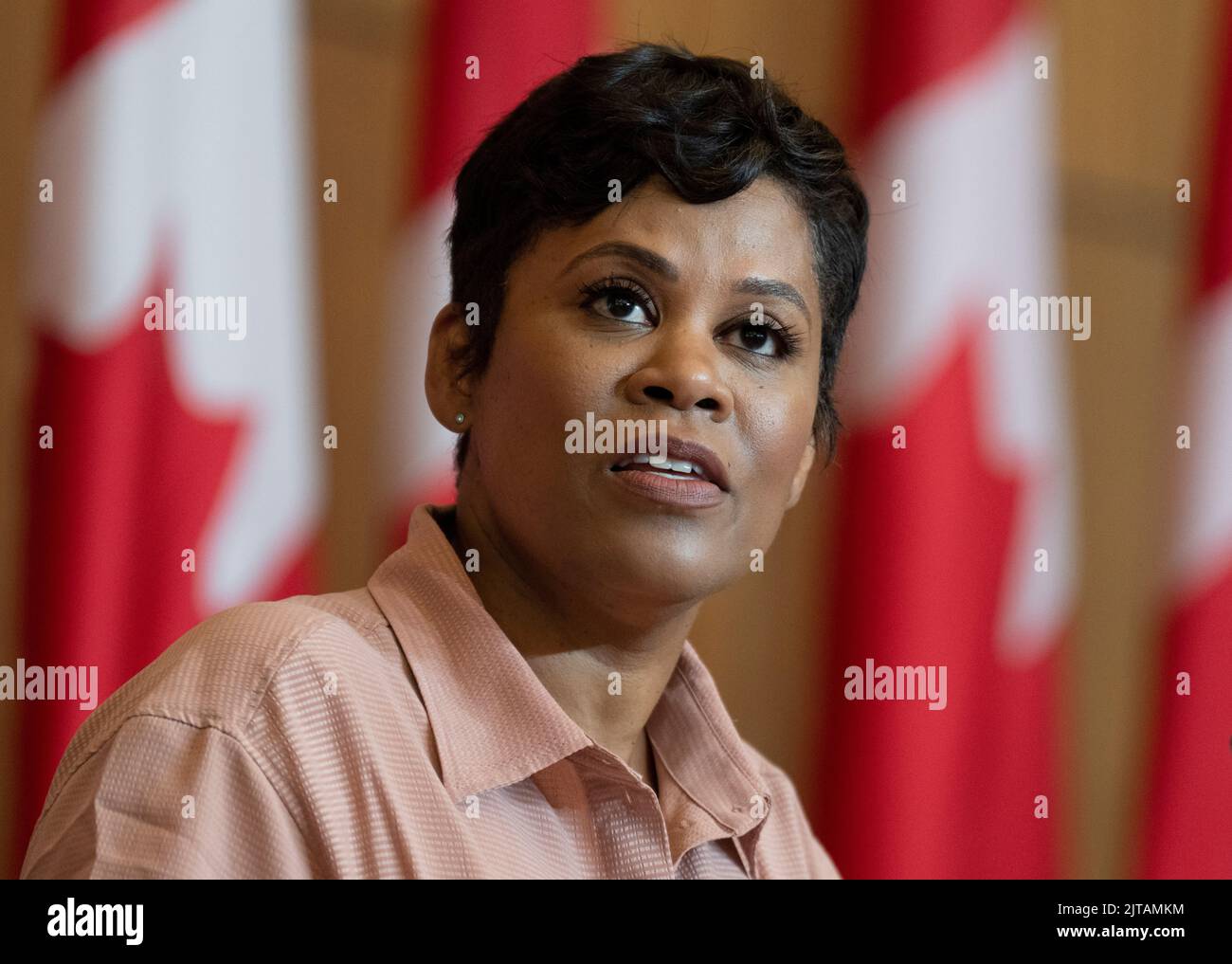 Women and Gender Equality and Youth Minister Marci Ien speaks about