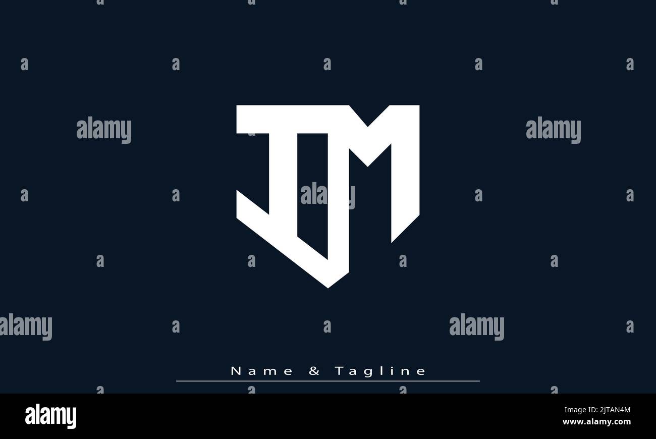 Alphabet letters Initials Monogram logo IM , MI Stock Vector Image ...