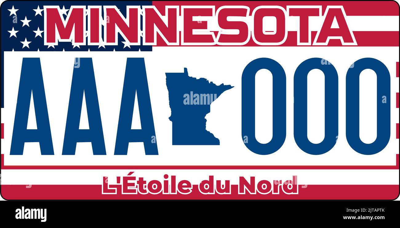 License plate minnesota Stock Vector Images Alamy