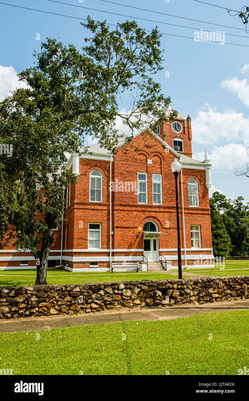 Baker County Courthouse, Courthouse Square, Newton, Georgia Stock Photo ...