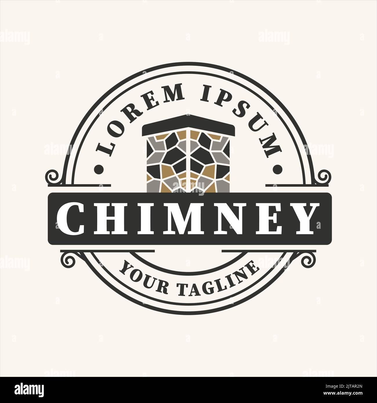 Chimney logo Logo Design chimney for cleaning.emblems,symbols,icons Vector,templates Stock Vector