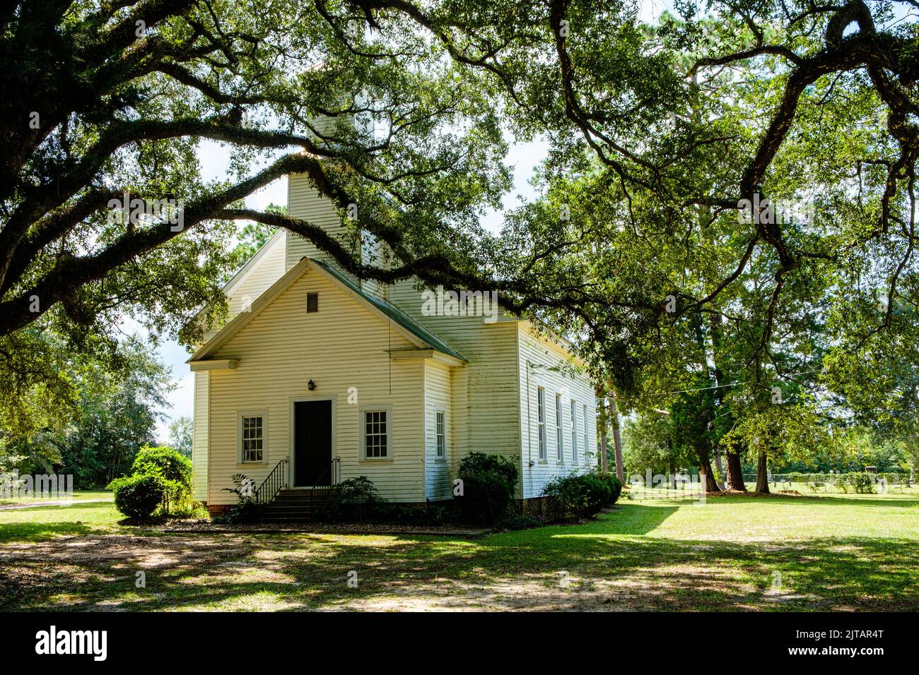 Mount Enon Church, Stage Coach Road, Baconton, Stock Photo Alamy