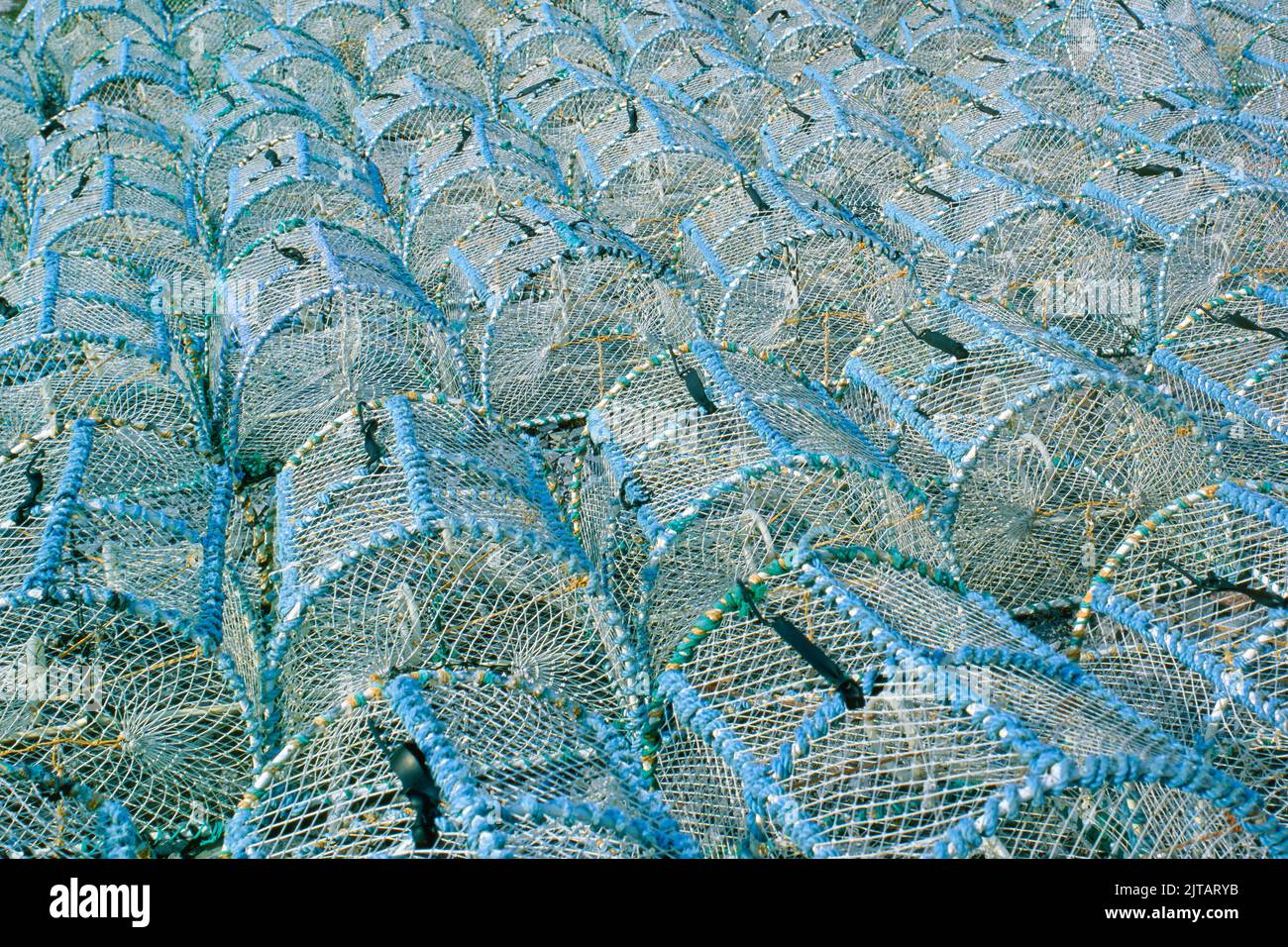 New Lobster Pots Stock Photo Alamy