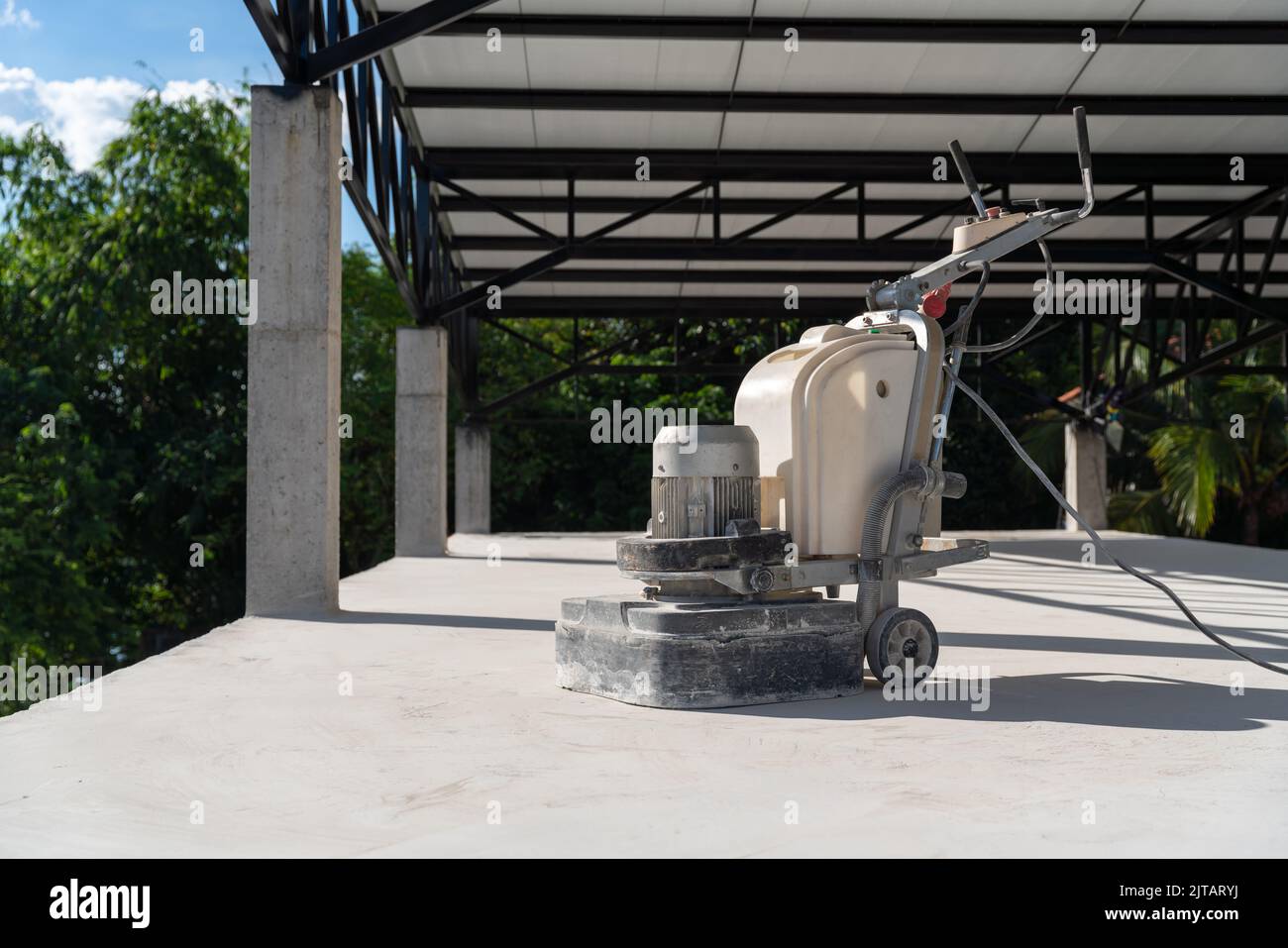 Concrete surface sanding machine, For workers use concrete sanding