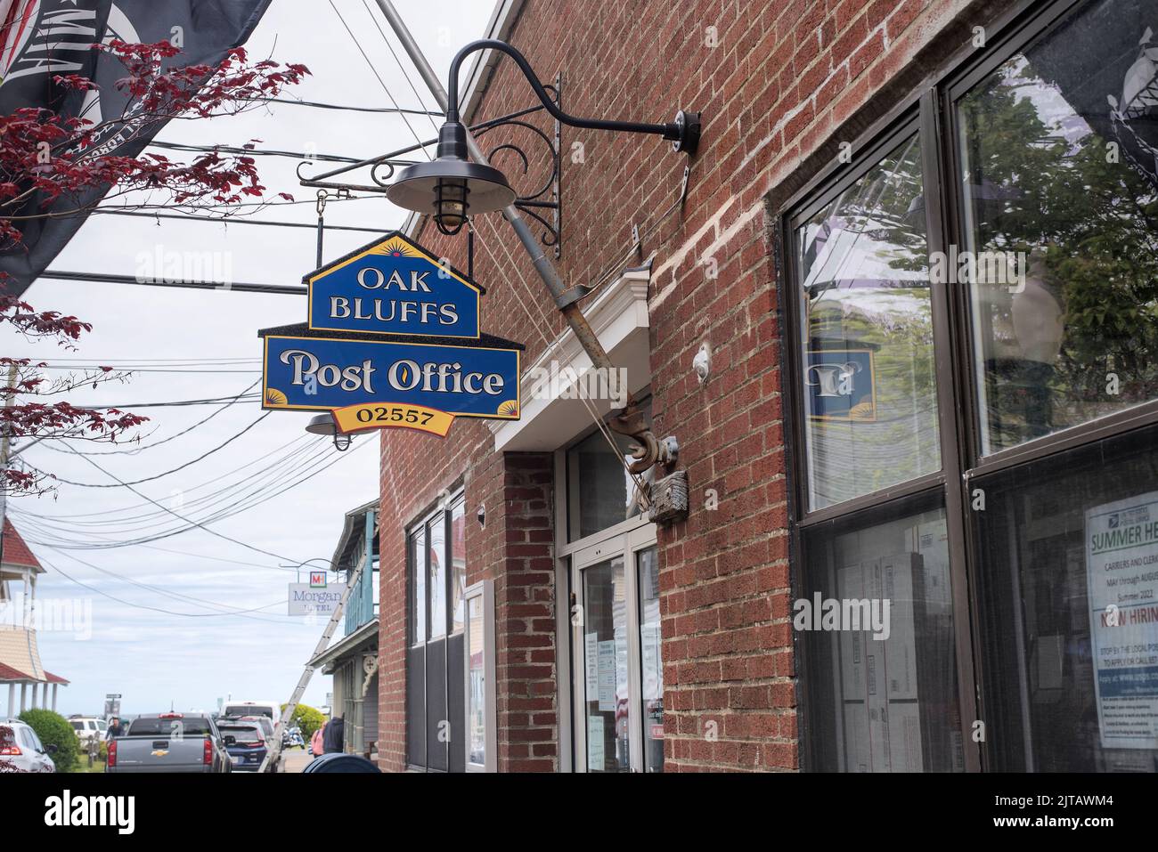 the oak bluffs post office in the town of oak bluffs massachusetts on ...