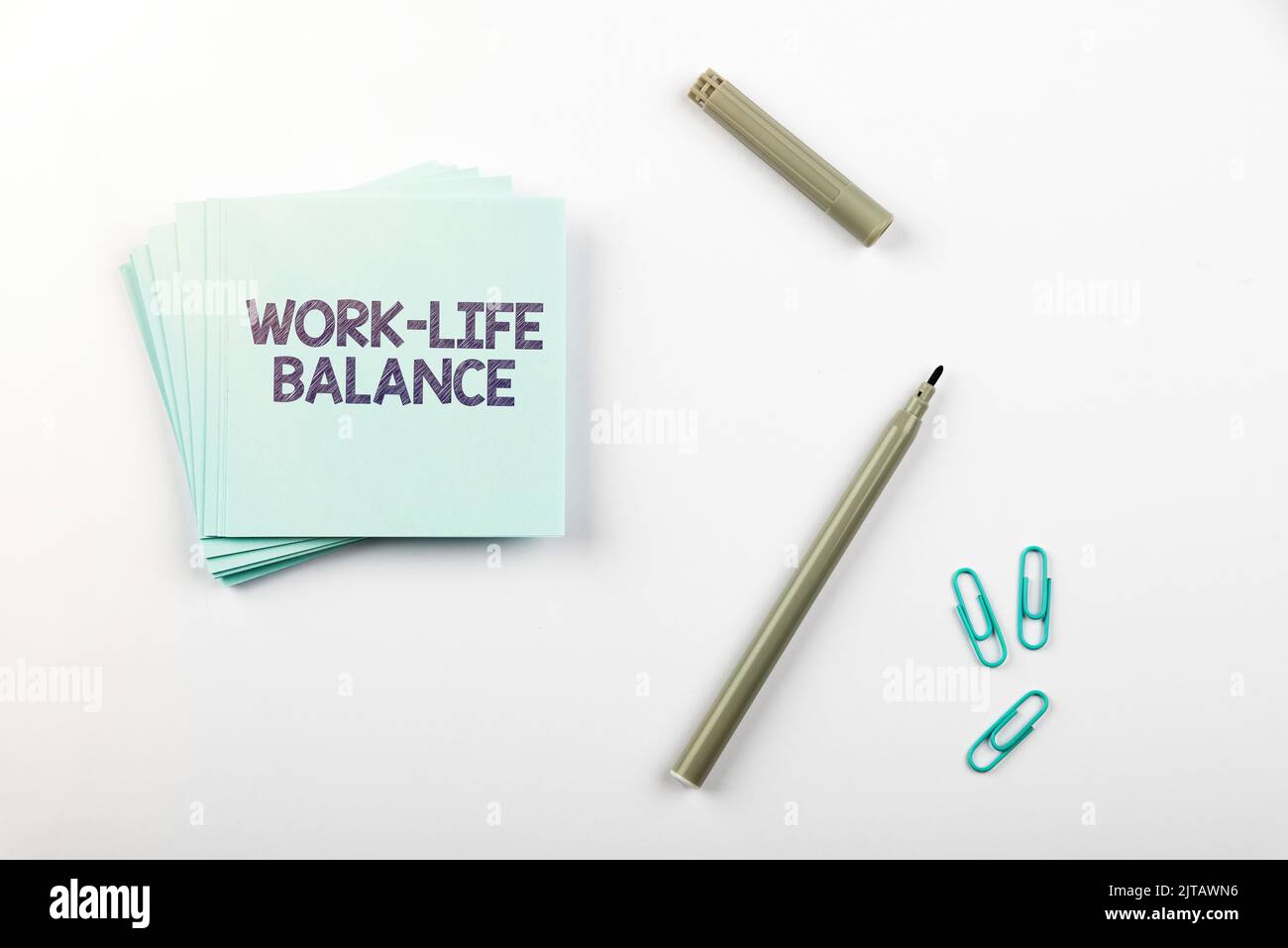 Sign displaying Work Life Balance. Business concept Division of time ...