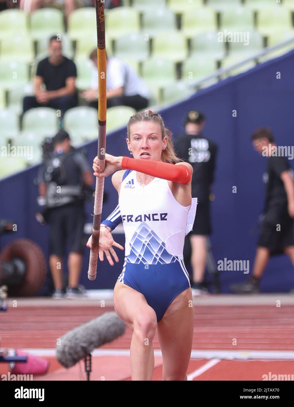 Margot Chevrier of France Women's Pole Vault during the European Athletics Championships 2022 on