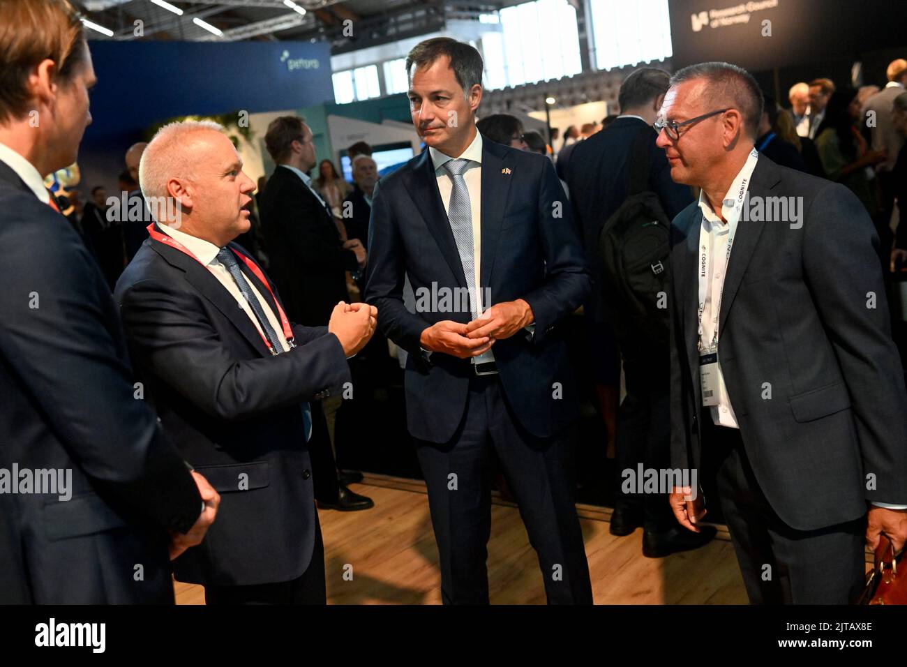 Anders Opedal, CEO Equinor, Prime Minister Alexander De Croo and Pascal ...