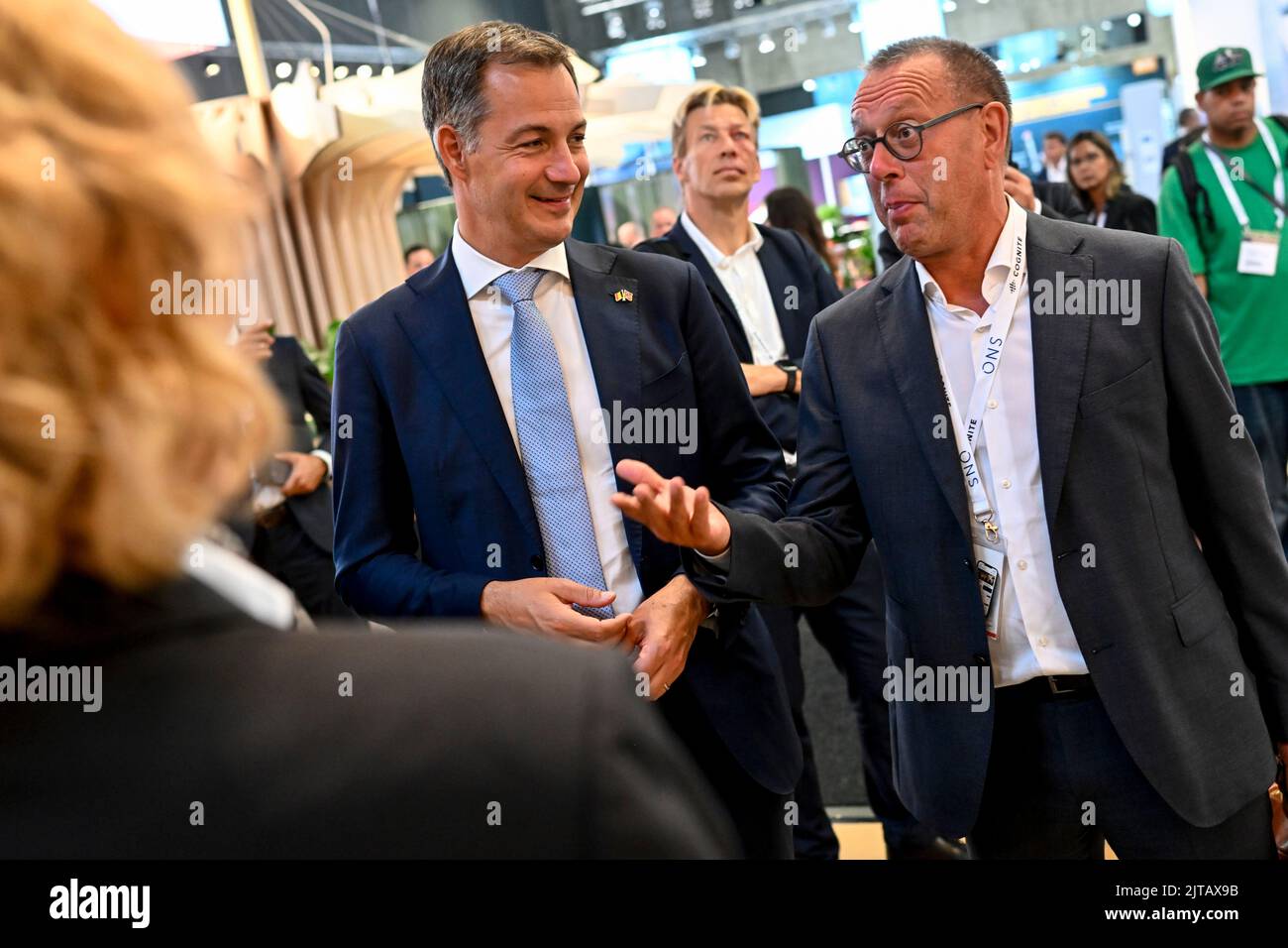 Prime Minister Alexander De Croo and Pascal De Buck, CEO Fluxys ...